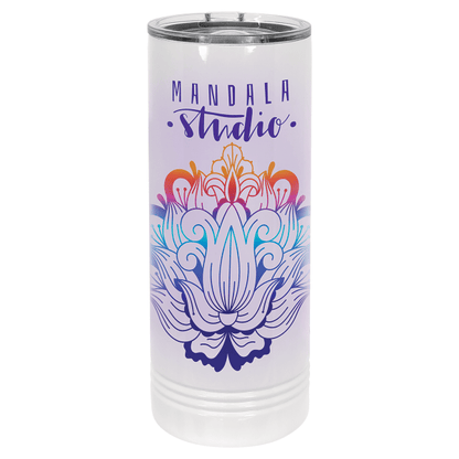 Polar Camel 22 oz. Sublimatable Skinny Tumbler with Slider – item STM68 image 2