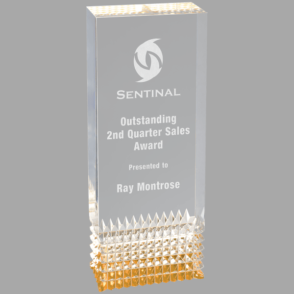 2.75" X 7 Tribute Acrylic Award – item TBA2G image 2