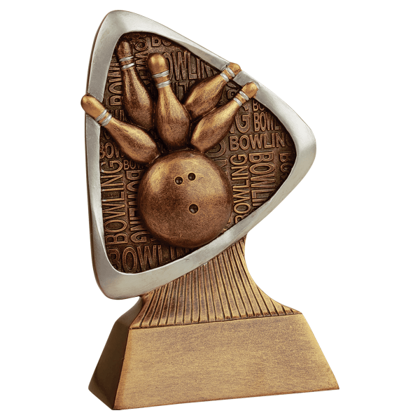 5.5" Bowling Triad Resin Award – item TRD103