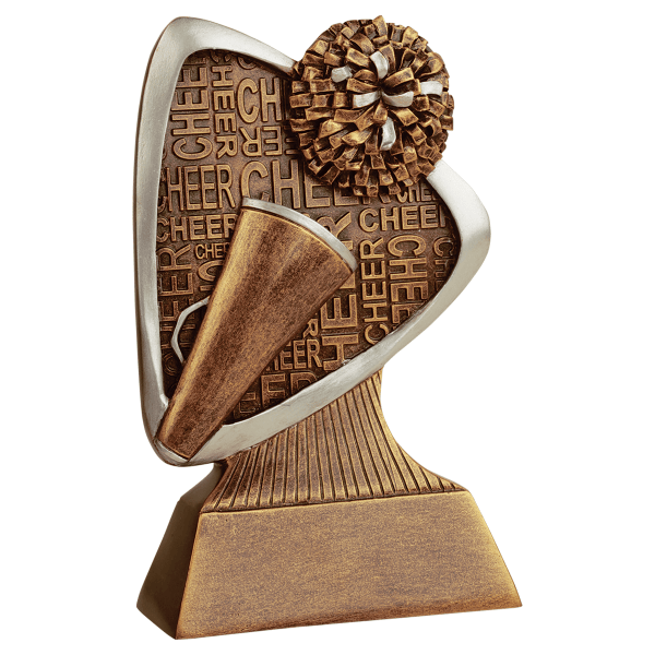 5.5" Cheer Triad Resin Award – item TRD104