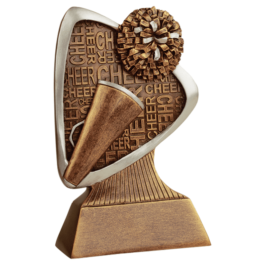 5.5" Cheer Triad Resin Award – item TRD104