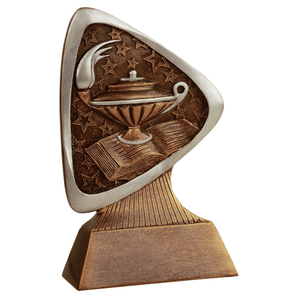 5.5" Lamp Triad Resin Award – item TRD107