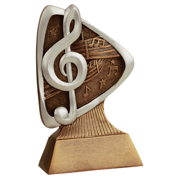 5.5" Music Triad Resin Award – item TRD108