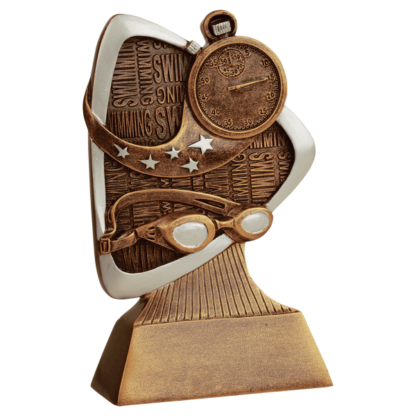 5.5" Swimming Triad Resin Award – item TRD111