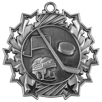 2.25" Hockey Ten Star Medal – item TS408 image 2