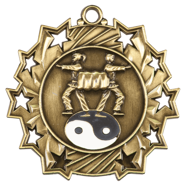 2.25" Martial Arts Ten Star Medal – item TS410