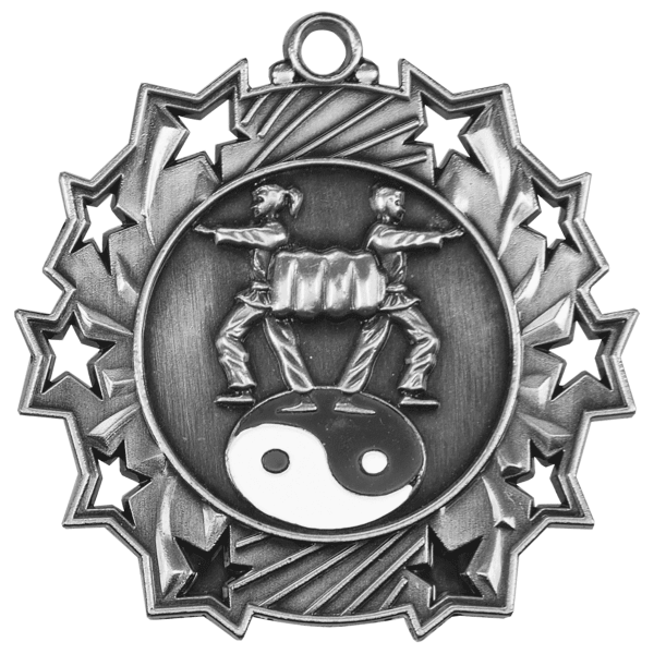 2.25" Martial Arts Ten Star Medal – item TS410 image 2