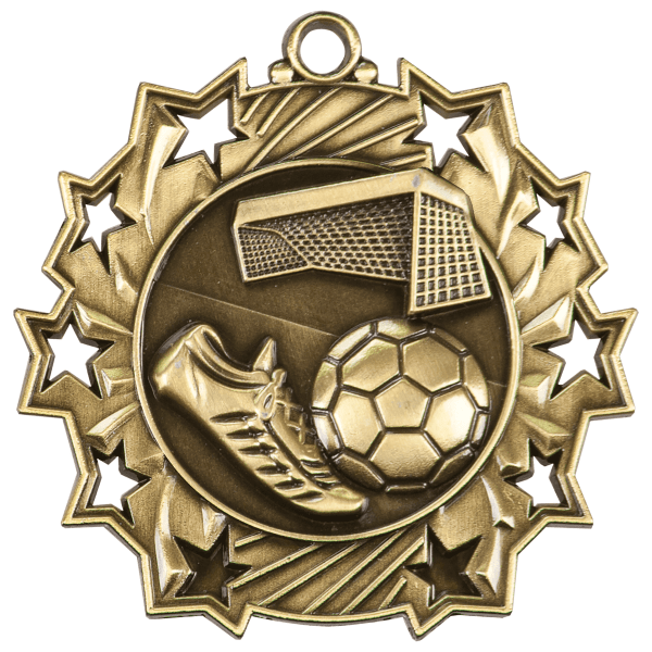 2.25" Soccer Ten Star Medal – item TS411
