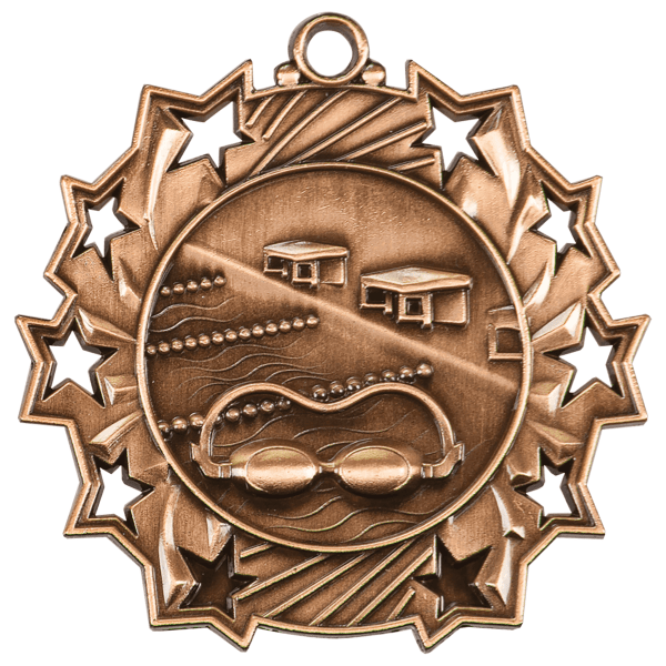 2.25" Placement Ten Star Medal – item TS412 image 3