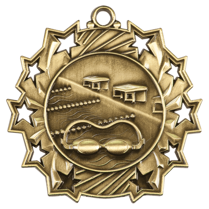 2.25" Placement Ten Star Medal – item TS412