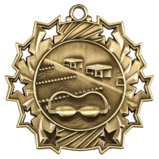 2.25" Placement Ten Star Medal – item TS412