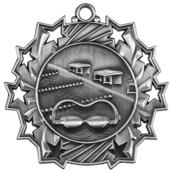2.25" Placement Ten Star Medal – item TS412 image 2