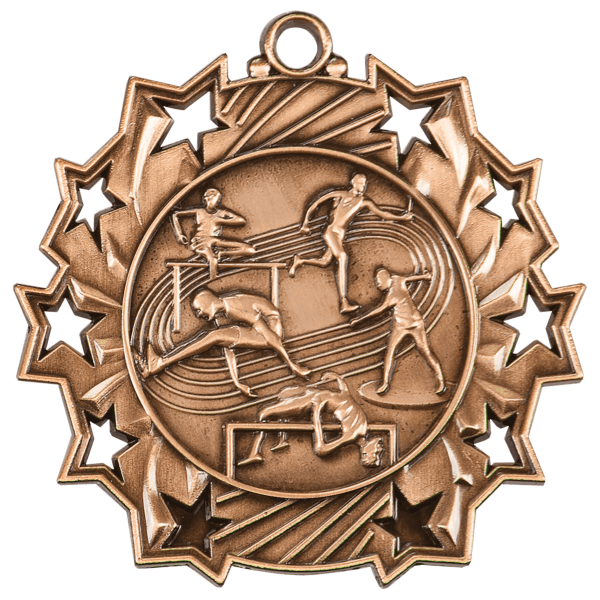 2.25" Placement Ten Star Medal – item TS415 image 3
