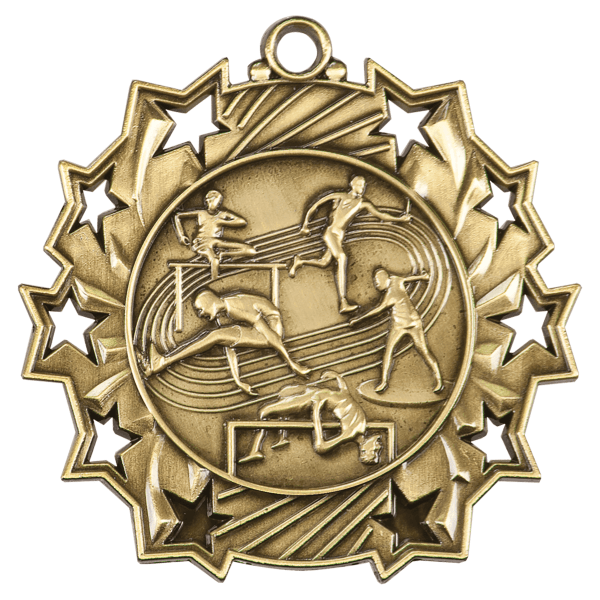 2.25" Placement Ten Star Medal – item TS415