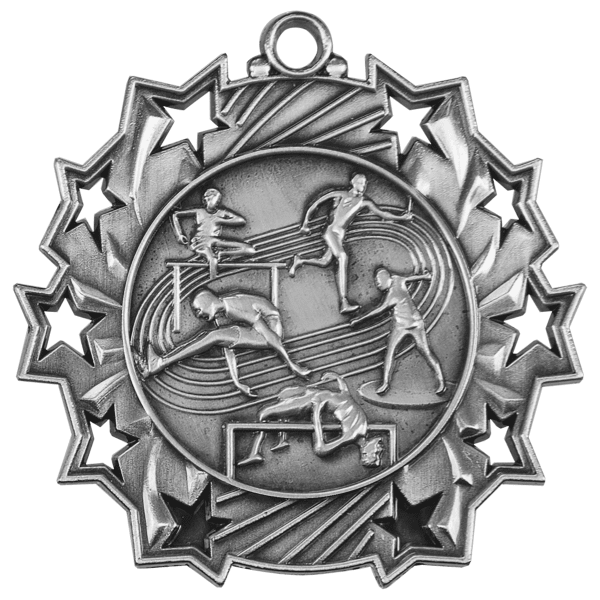 2.25" Placement Ten Star Medal – item TS415 image 2