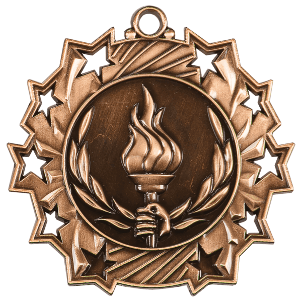 2.25" Victory Ten Star Medal – item TS416 image 3