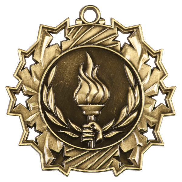 2.25" Victory Ten Star Medal – item TS416