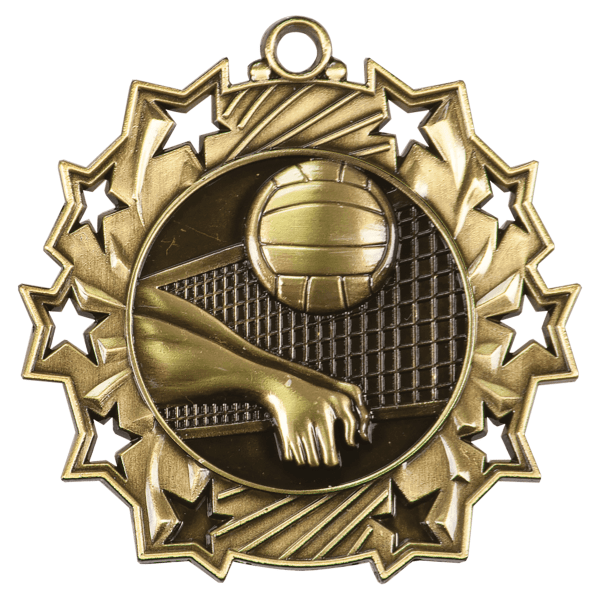 2.25" Placement Ten Star Medal – item TS417