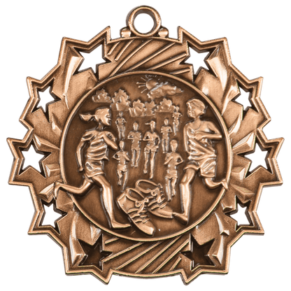 2.25" Placement Ten Star Medal – item TS419 image 3