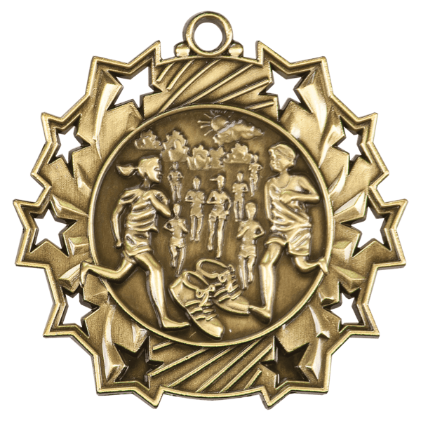 2.25" Placement Ten Star Medal – item TS419
