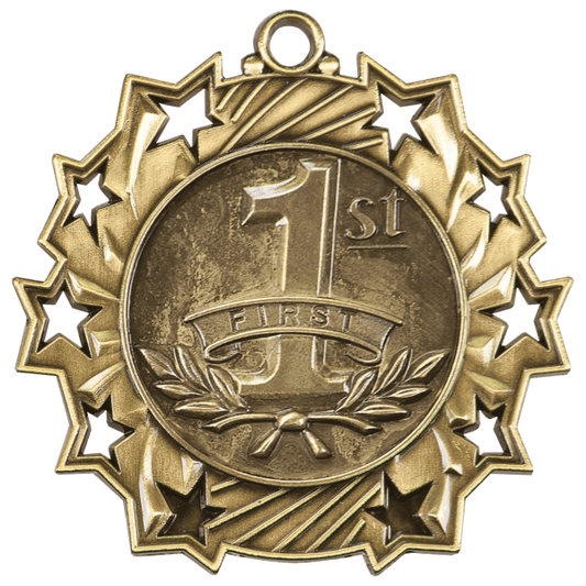 2.25" Placement Ten Star Medal – item TS420