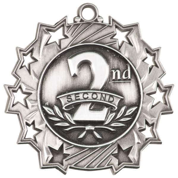 2.25" Placement Ten Star Medal – item TS421