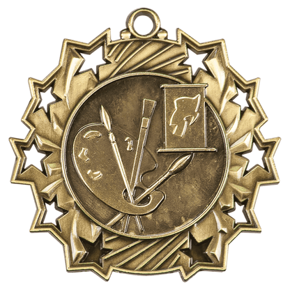 2.25" Placement Ten Star Medal – item TS501
