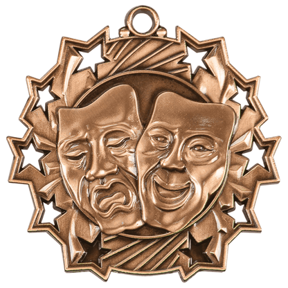 2.25" Placement Ten Star Medal – item TS503 image 3