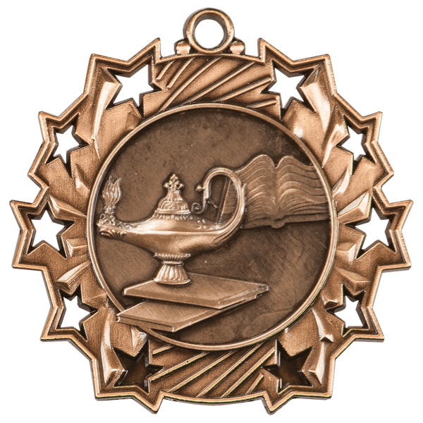2.25" Placement Ten Star Medal – item TS504 image 3