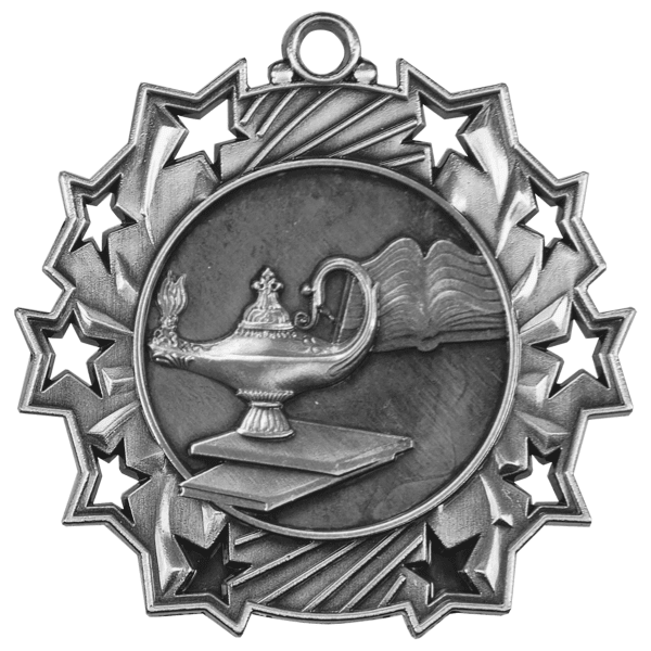 2.25" Placement Ten Star Medal – item TS504 image 2