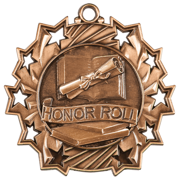 2.25" Placement Ten Star Medal – item TS505 image 3