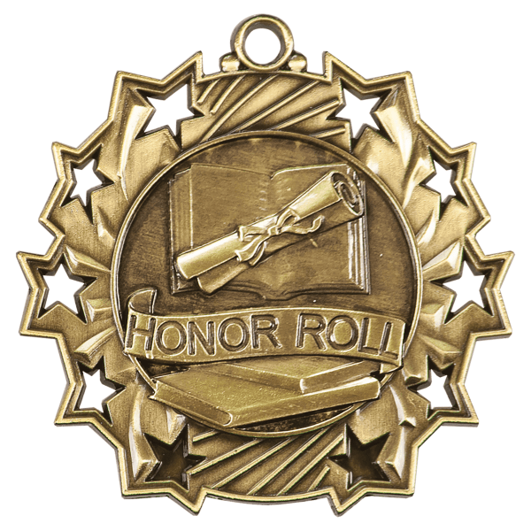 2.25" Placement Ten Star Medal – item TS505