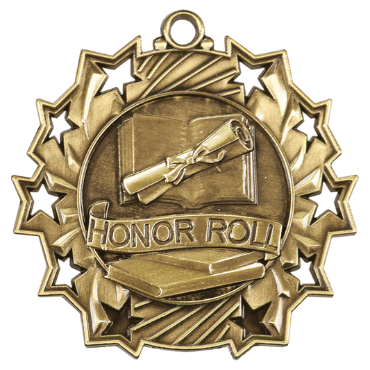 2.25" Placement Ten Star Medal – item TS505