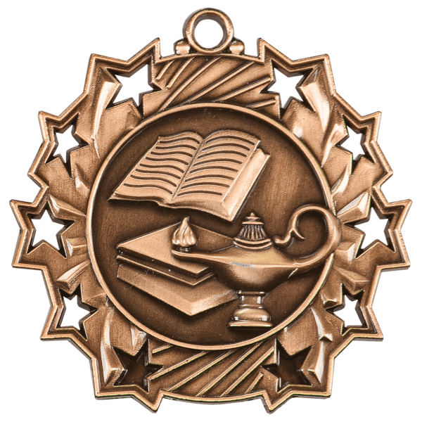 2.25" Academic Ten Star Medal – item TS506 image 3