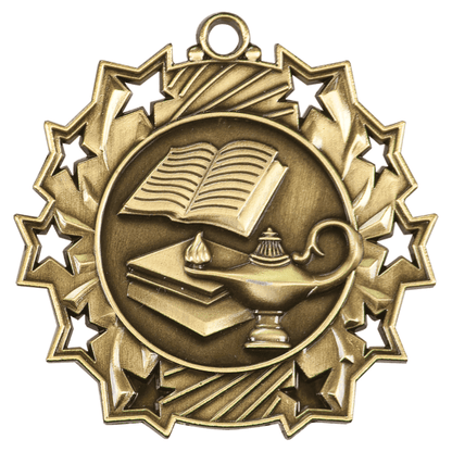 2.25" Academic Ten Star Medal – item TS506
