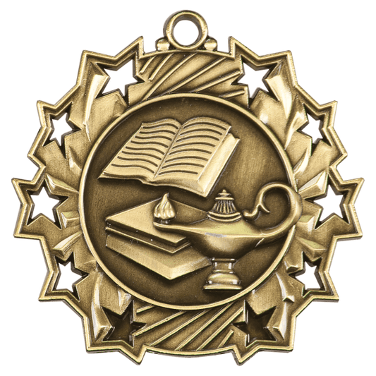 2.25" Academic Ten Star Medal – item TS506
