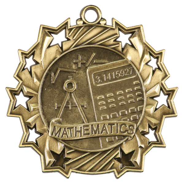 2.25" Placement Ten Star Medal – item TS507
