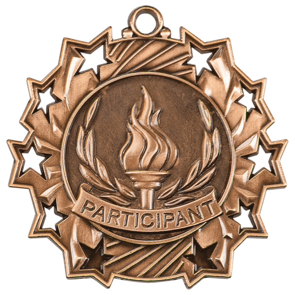 2.25" Placement Ten Star Medal – item TS510 image 3