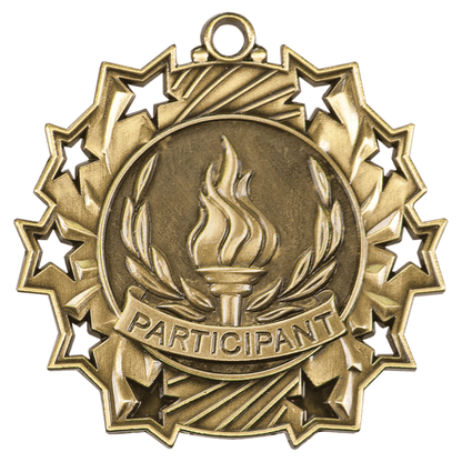 2.25" Placement Ten Star Medal – item TS510
