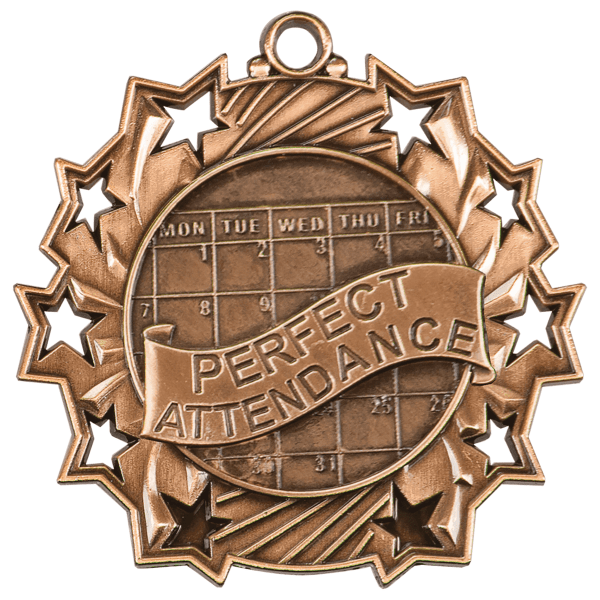 2.25" Placement Ten Star Medal – item TS511 image 3