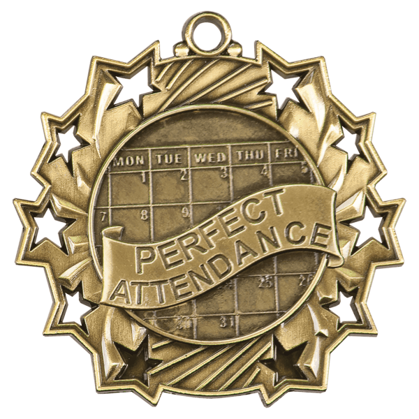 2.25" Placement Ten Star Medal – item TS511