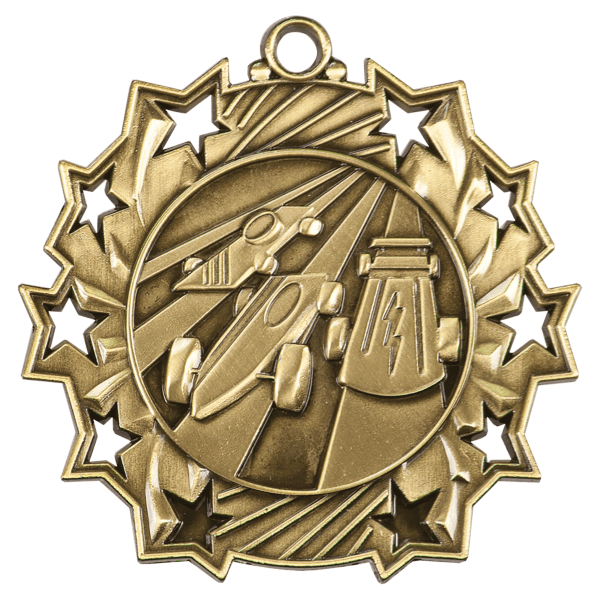 2.25" Placement Ten Star Medal – item TS512