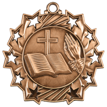 2.25" Placement Ten Star Medal – item TS514 image 3