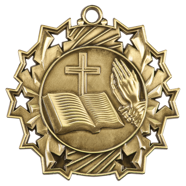 2.25" Placement Ten Star Medal – item TS514