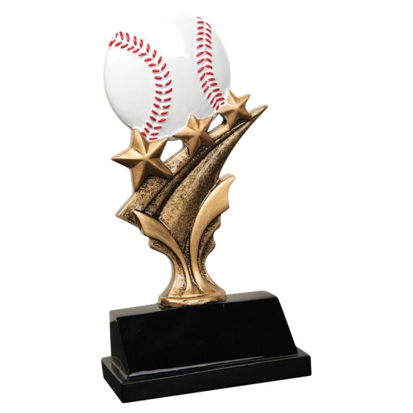 5.5" Basebll Tri Star Resin Award – item TS801
