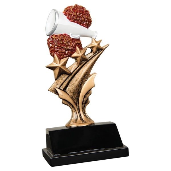5.5" Cheer Tri Star Resin Award – item TS803