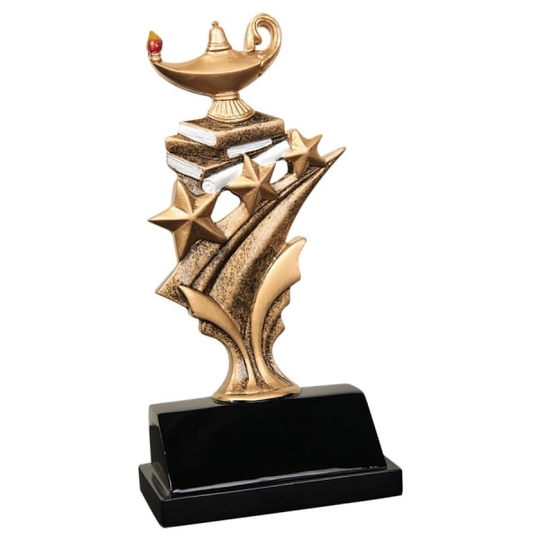 5.5" Lamp Tri Star Resin Award – item TS805