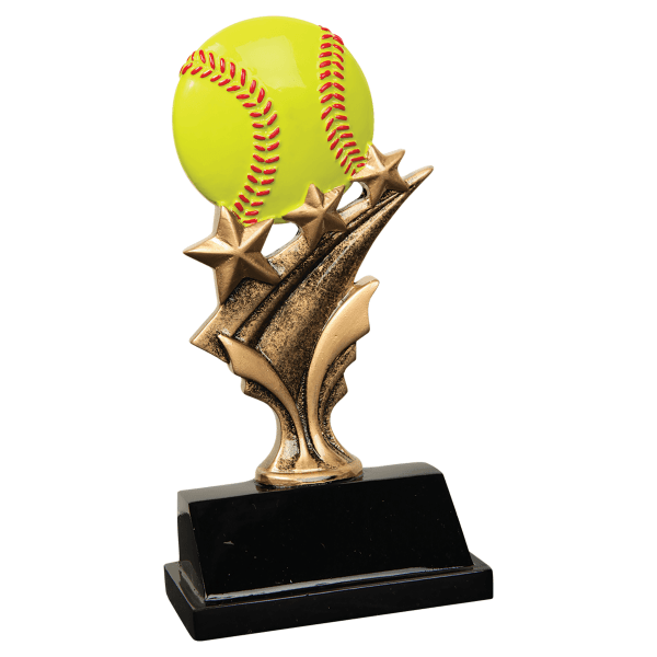 5.5" Sftball Tri Star Resin Award – item TS807