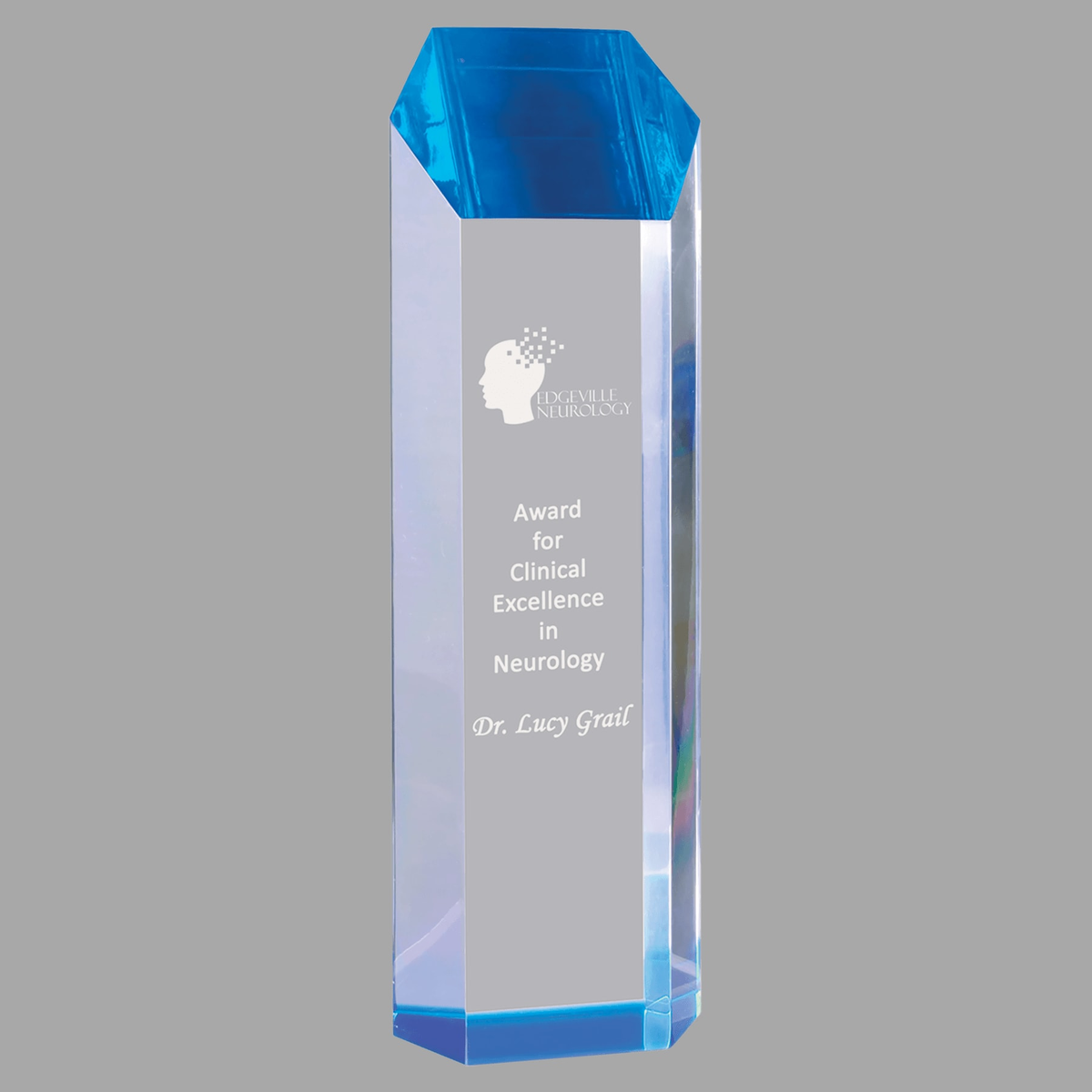 3" x 10" Blue Tower Acrylic — TWR32BU