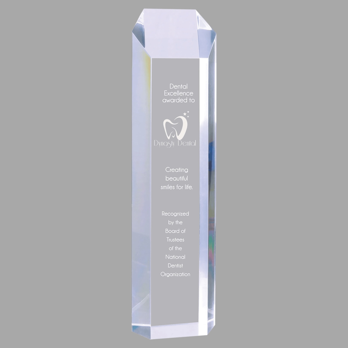 3" x 12" Clear Tower Acrylic — TWR33